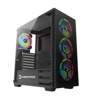 GAMEPOWER HORIZON RGB GAMING PC KASA MESH PANEL