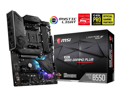 MSI MPG B550 GAMING PLUS DDR4 4400(OC)Mhz ATX AM4