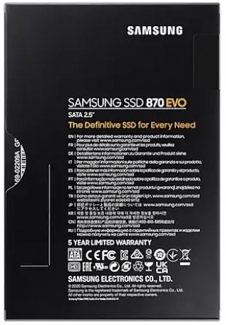 2TB SAMSUNG 870 EVO 560/530MB/s MZ-77E2T0BW SSD (Resmi Distribütör Garantili)