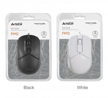 A4 TECH FM12 OPTIK MOUSE USB BEYAZ 1200 DPI