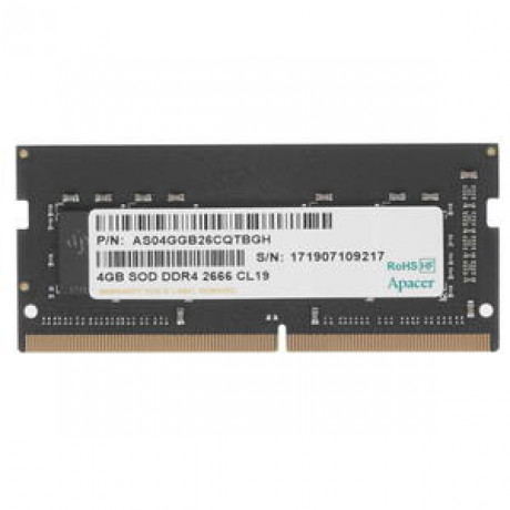 Apacer 4GB 1x4GB 2666Mhz CL19 DDR4 Notebook SODIMM Ram (ES.04G2V.KNH)