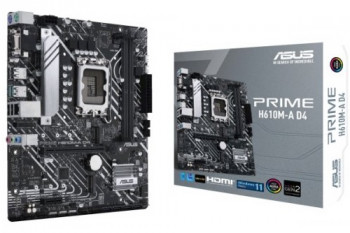 ASUS PRIME H610M-A D4 DDR4 3200(OC) VGA HDMI DP M.2 mATX 1700p