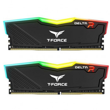 Team T-Force Delta RGB Black 16GB (2x8GB) 3600MHz CL18 DDR4 Gaming Ram (TF3D416G3600HC18JDC01)