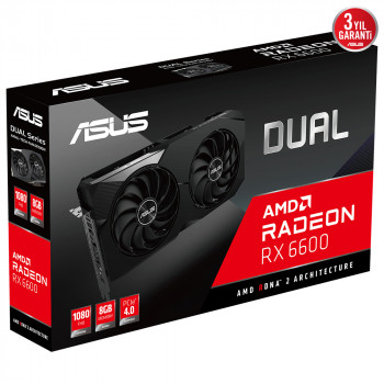 ASUS DUAL-RX6600-8G 8GB GDDR6 HDMI DP 128Bit