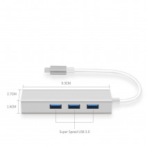 CODEGEN CDG-CNV85 USB 3.0+RJ45 USB 3.1 TYPE-C HUB