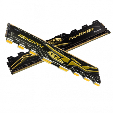 Apacer Panther-Golden 16GB 2x8GB 3600Mhz CL18 DDR4 Gaming RAM (AH4U16G36C25Y7GAA-2)