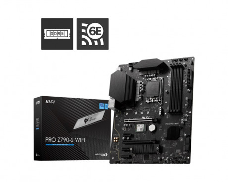 MSI PRO Z790-S WIFI DDR5 6600(OC)MHz HDMI DP ATX M.2 1700P 