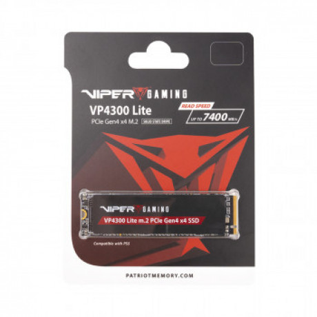 Patriot Viper VP4300 Lite 4TB 7400/6000MB/s Gen4 x4 NVMe M.2 SSD Disk (VP4300L4TBM28H)