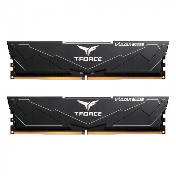 Team T-Force Vulcan Black 32GB 2x16GB 6000Mhz DDR5 CL38 Gaming Ram (FLBD532G6000HC38ADC01)