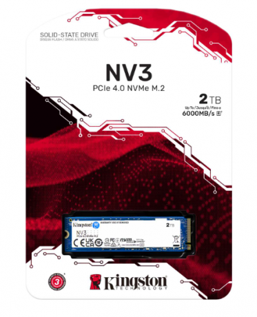 2TB KINGSTON NV3 SNV3S/2000G 6000/5000MB/S M.2 NVMe PCIe 4.0