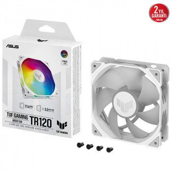 ASUS TUF TR120 120MM ARGB BEYAZ KASA FANI