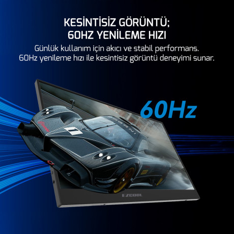 EZCOOL LITE E15 15,6’’ 60HZ FHD PORTABLE TAŞINABİLİR MONİTÖR (SIFIR ÖLÜ PİKSEL GARANTİLİ)